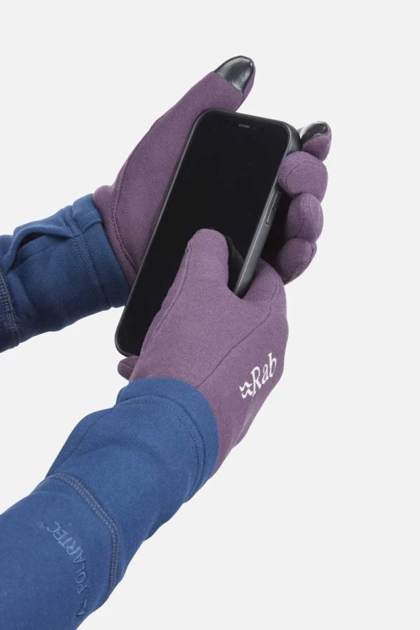 כפפות חמות בצבע סגול כפפות לשימוש בטלפון נייד