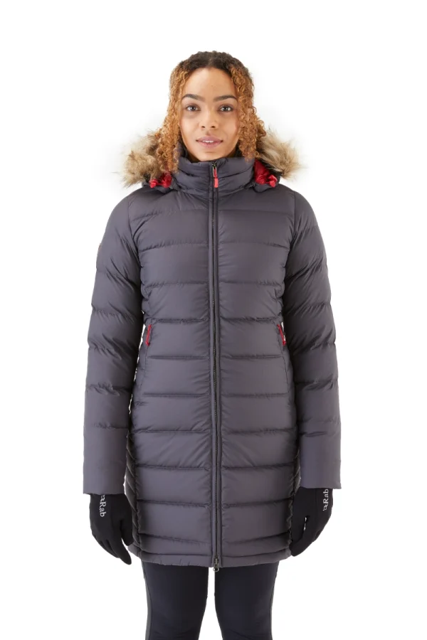 מעיל נשים Deep Cover Down Parka – QDB-33-GRH – graphene – 1